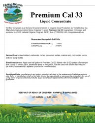 Liquid Premium Cal 33 Label